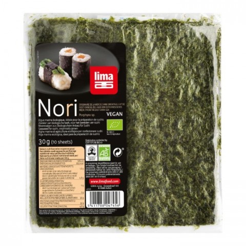 alghe nori bio in fogli 30g